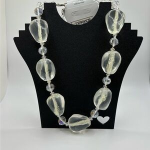 Clear Beaded Necklace